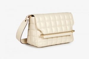 Beige Strathberry East/West Quilting Crossbody Bag | UK ZPRE-68134