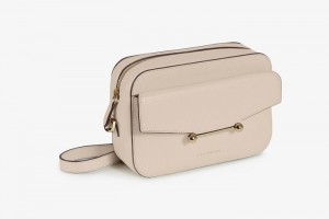 Beige Strathberry Mosaic Camera Shoulder Bag | UK PWVY-49513