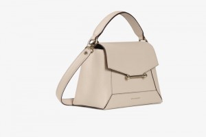 Beige Strathberry Mosaic Crossbody Bag | UK DQBP-97543