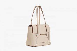 Beige Strathberry Mosaic Tote Top Handle Bag | UK TRKN-91650