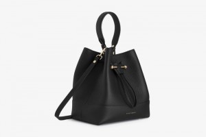 Black Strathberry Lana Osette Midi Crossbody Bag | UK KQTL-82491