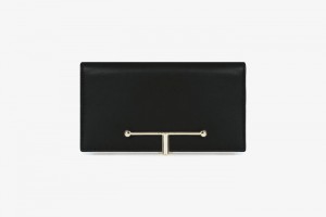 Black Strathberry Large Melville Street Wallet | UK YULZ-63918