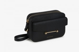 Black Strathberry Mosaic Camera Crossbody Bag | UK QIHE-76835