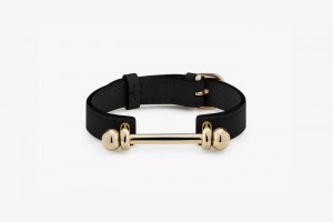 Black Strathberry Music Bar Bracelet | UK IXQH-52437