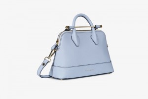 Blue Strathberry Dome With Edge/Stitch Mini Bag | UK RVYW-65742