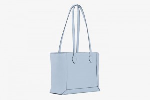 Blue Strathberry Mosaic Shopper With Edge/Stitch Shoulder Bag | UK QJVB-68397