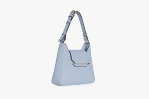 Blue Strathberry Multrees Hobo With Edge/Stitch Shoulder Bag | UK PRYN-29701