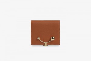 Brown Strathberry Crescent With Stitch Wallet | UK ITNL-48062