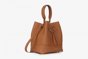 Brown Strathberry Lana Osette Midi Crossbody Bag | UK GCYU-39420