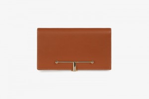 Brown Strathberry Large Melville Street With Stitch Wallet | UK YQAL-13975