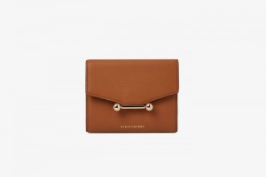 Brown Strathberry Mosaic Trifold Wallet | UK SBWY-03854