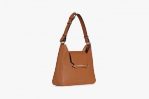 Brown Strathberry Multrees Hobo Shoulder Bag | UK CMTU-54318