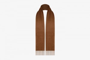 Brown Strathberry Pure Cashmere Scarf | UK EJHL-12536