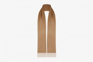 Brown Strathberry Pure Cashmere Scarf | UK IJZQ-14592