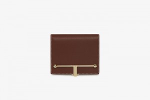 Chocolate Strathberry Melville Street With Stitch Wallet | UK IJBF-29804