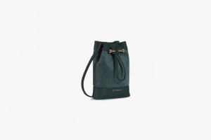 Green Strathberry Lana Osette Pouch Cashmere Wool Crossbody Bag | UK CIZP-47013