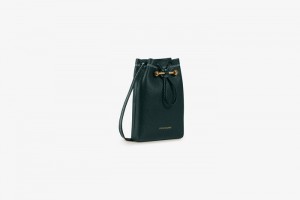 Green Strathberry Lana Osette Pouch With Stitch Mini Bag | UK GOLC-73108