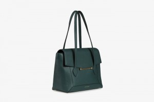 Green Strathberry Mosaic Tote Top Handle Bag | UK DWCU-43576