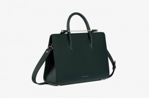 Green Strathberry The Midi Tote Top Handle Bag | UK RDZK-52316