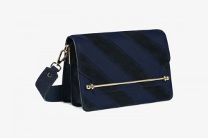 Navy Strathberry East/West Crossbody Bag | UK VOLB-80764