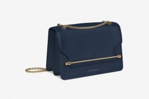 Navy Strathberry East/West Crossbody Bag | UK HKSG-90654