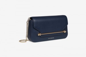 Navy Strathberry East/West Omni Clutch Bag | UK KBLZ-07869