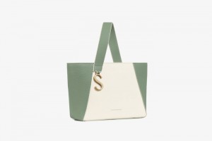 Olive White Strathberry S Cabas Mini Bag | UK HAXQ-25739