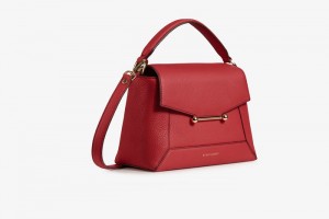 Red Strathberry Mosaic With Stitch Crossbody Bag | UK CDIX-67204