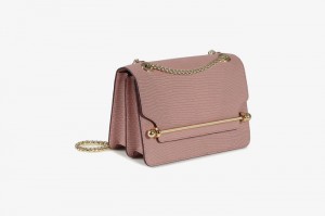 Rose Strathberry East/West Lizard-Embossed Leather Mini Bag | UK YXQZ-95731