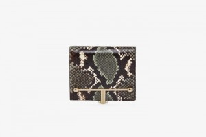 Snake Strathberry Melville Street Embossed Leather Wallet | UK JXMV-26354