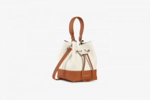 White Brown Strathberry Lana Osette Crossbody Bag | UK TOSU-83261