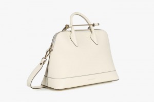 White Strathberry Dome Midi Top Handle Bag | UK IMLG-72640