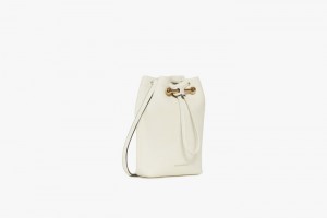 White Strathberry Lana Osette Pouch Crossbody Bag | UK UNYR-06147