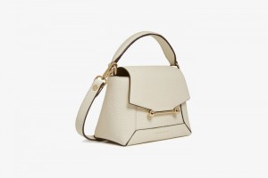 White Strathberry Mosaic Nano Crossbody Bag | UK MVLI-76025