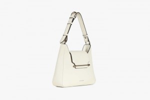 White Strathberry Multrees Hobo Crossbody Bag | UK QRHY-62879