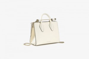 White Strathberry The Nano Tote Crossbody Bag | UK CUOV-41387