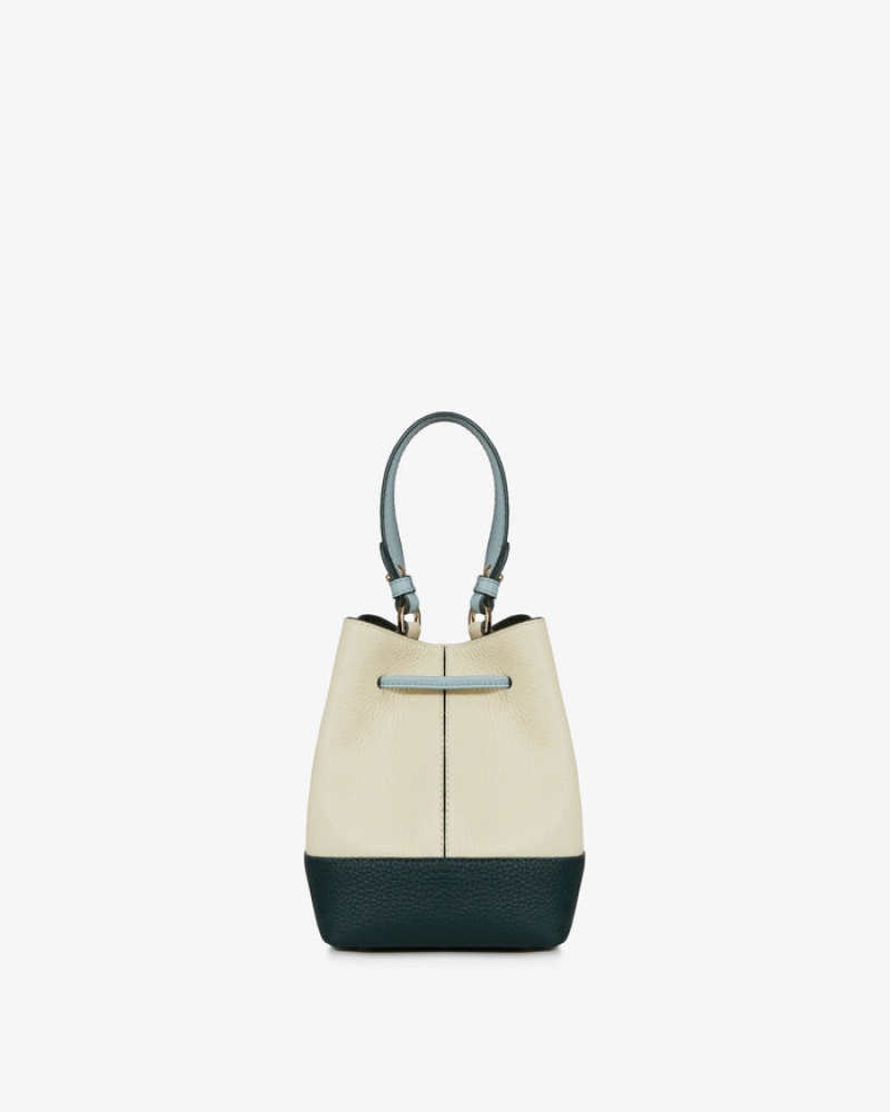 Beige Blue Strathberry Lana Osette Shoulder Bag | UK PZTY-26490