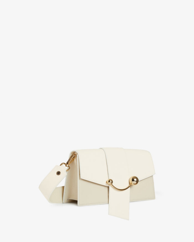 Beige Strathberry Crescent Mini Bag | UK PKNM-75096