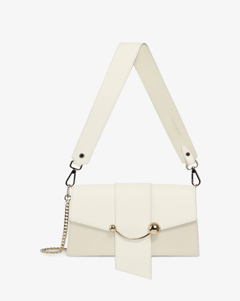 Beige Strathberry Crescent Mini Bag | UK PKNM-75096