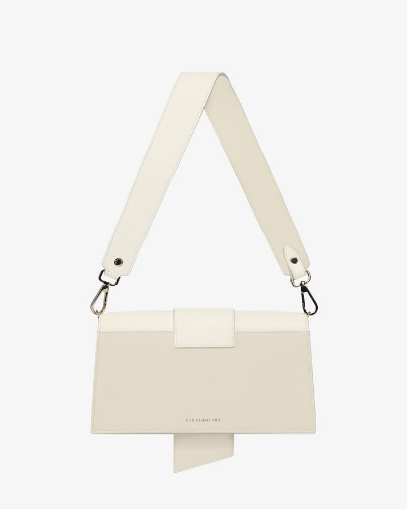 Beige Strathberry Crescent Mini Bag | UK PKNM-75096