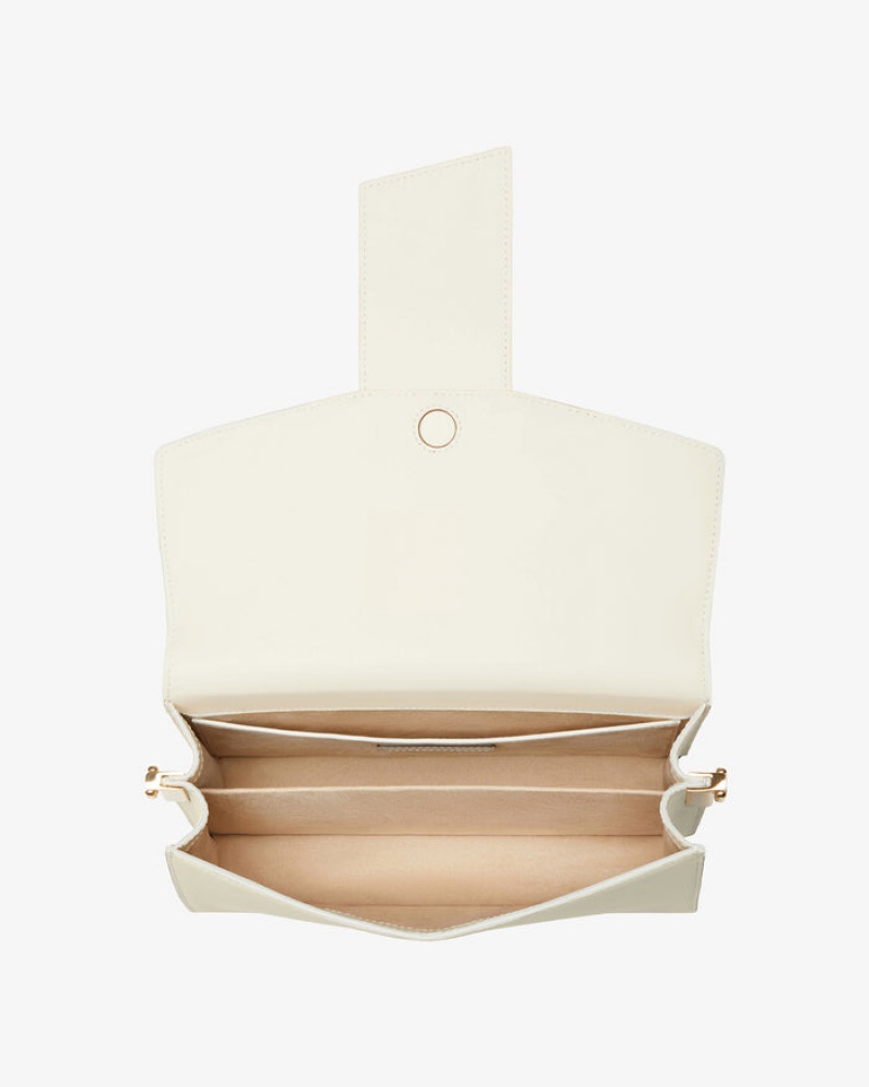 Beige Strathberry Crescent Shoulder Bag | UK XVOQ-52084