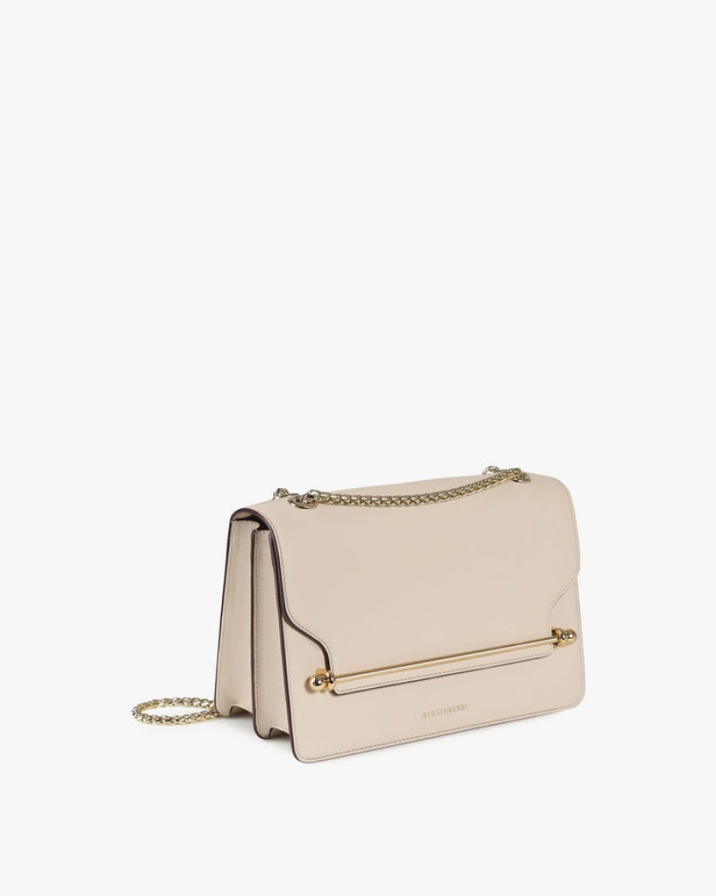 Beige Strathberry East/West Crossbody Bag | UK GUFH-57983