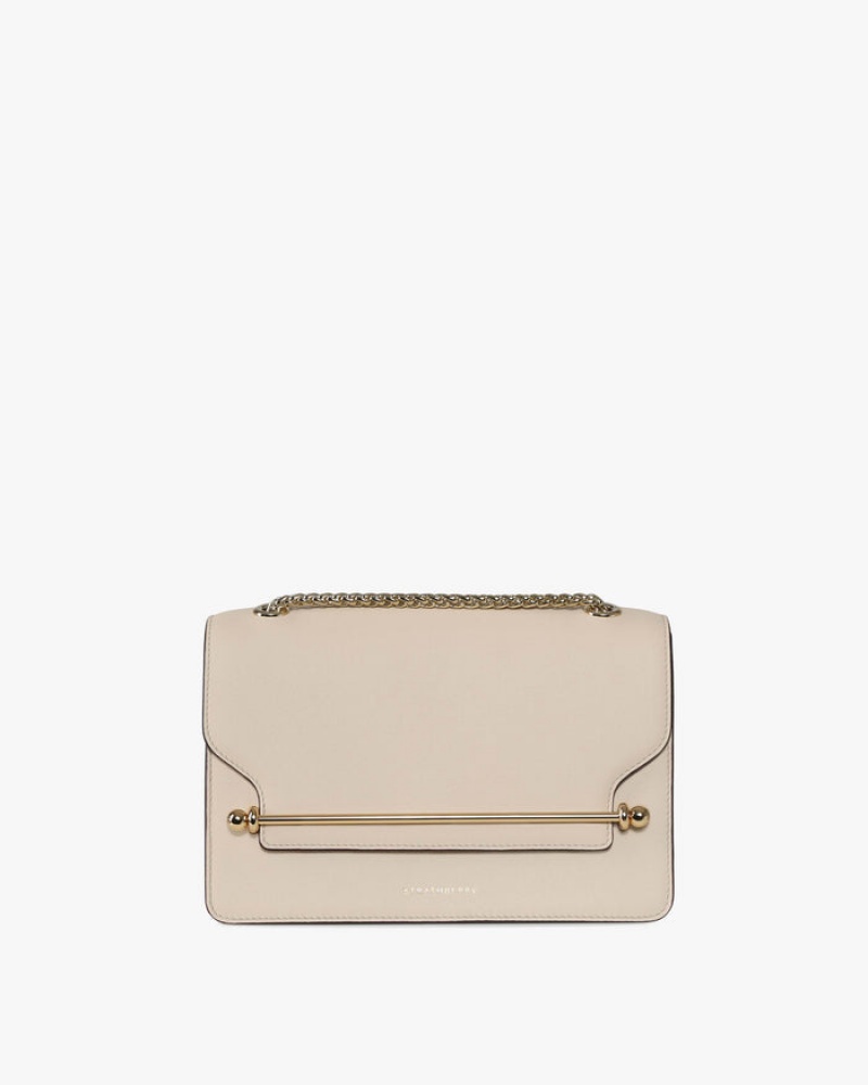 Beige Strathberry East/West Crossbody Bag | UK GUFH-57983