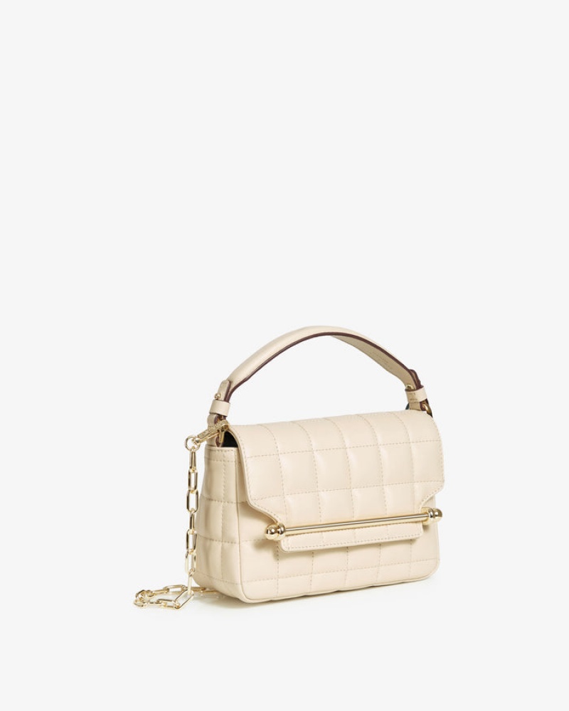 Beige Strathberry East/West Mini Quilting Shoulder Bag | UK QRPB-24103