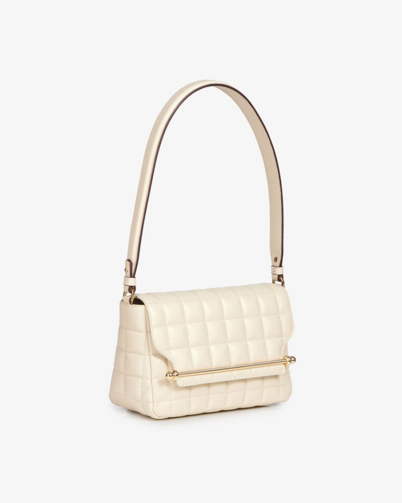 Beige Strathberry East/West Quilting Crossbody Bag | UK ZPRE-68134