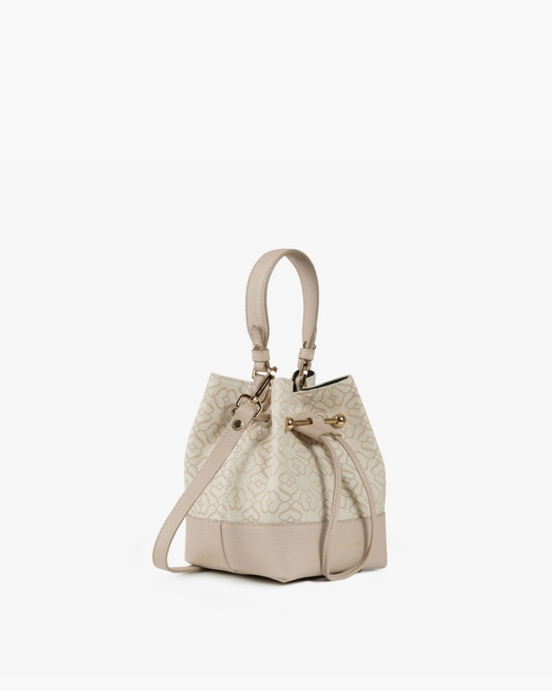 Beige Strathberry Lana Osette Leather Crossbody Bag | UK IAJZ-63419