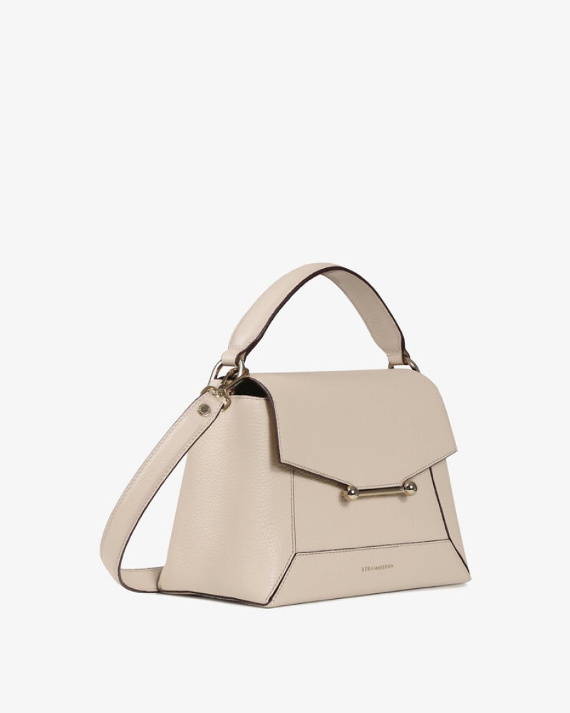 Beige Strathberry Mosaic Crossbody Bag | UK DQBP-97543