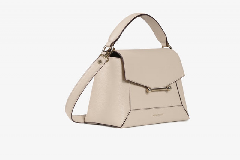 Beige Strathberry Mosaic Mini Bag | UK TLPO-24150