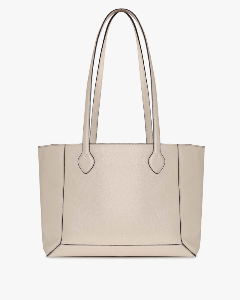 Beige Strathberry Mosaic Shopper Shoulder Bag | UK FSEO-78214