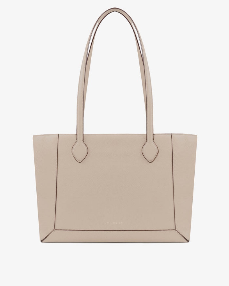 Beige Strathberry Mosaic Shopper Shoulder Bag | UK SODE-82459